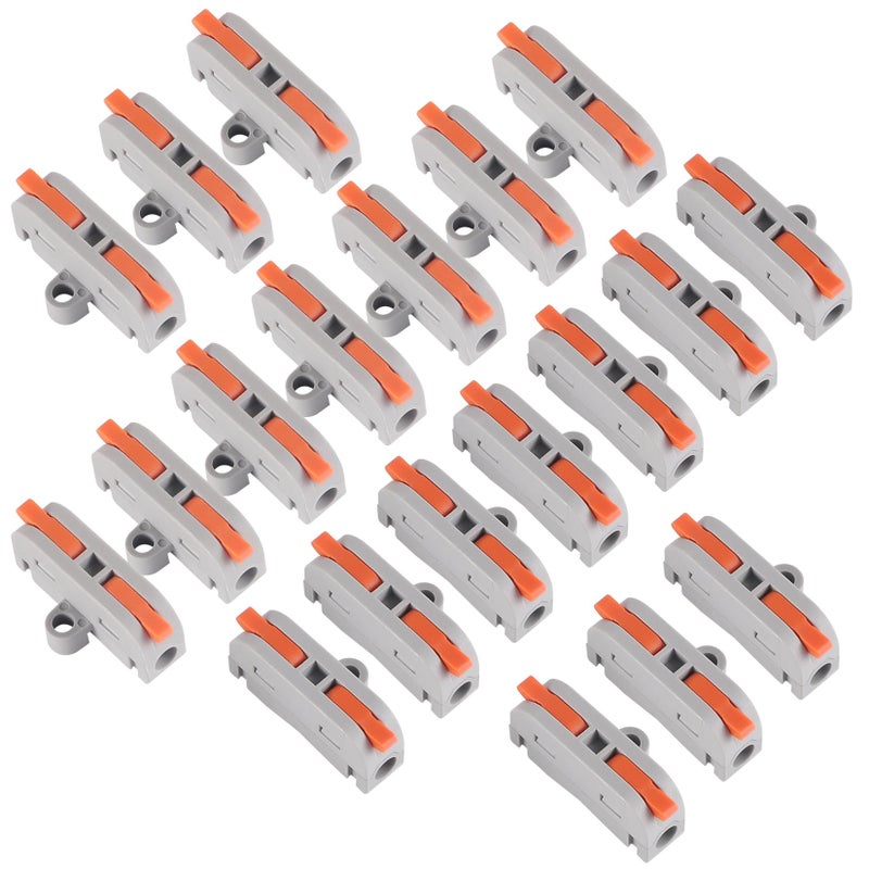 XHF2018 20 Pcs Xhf Lever Wire Nut Connector With Fixed Hole With Screws - Image 1